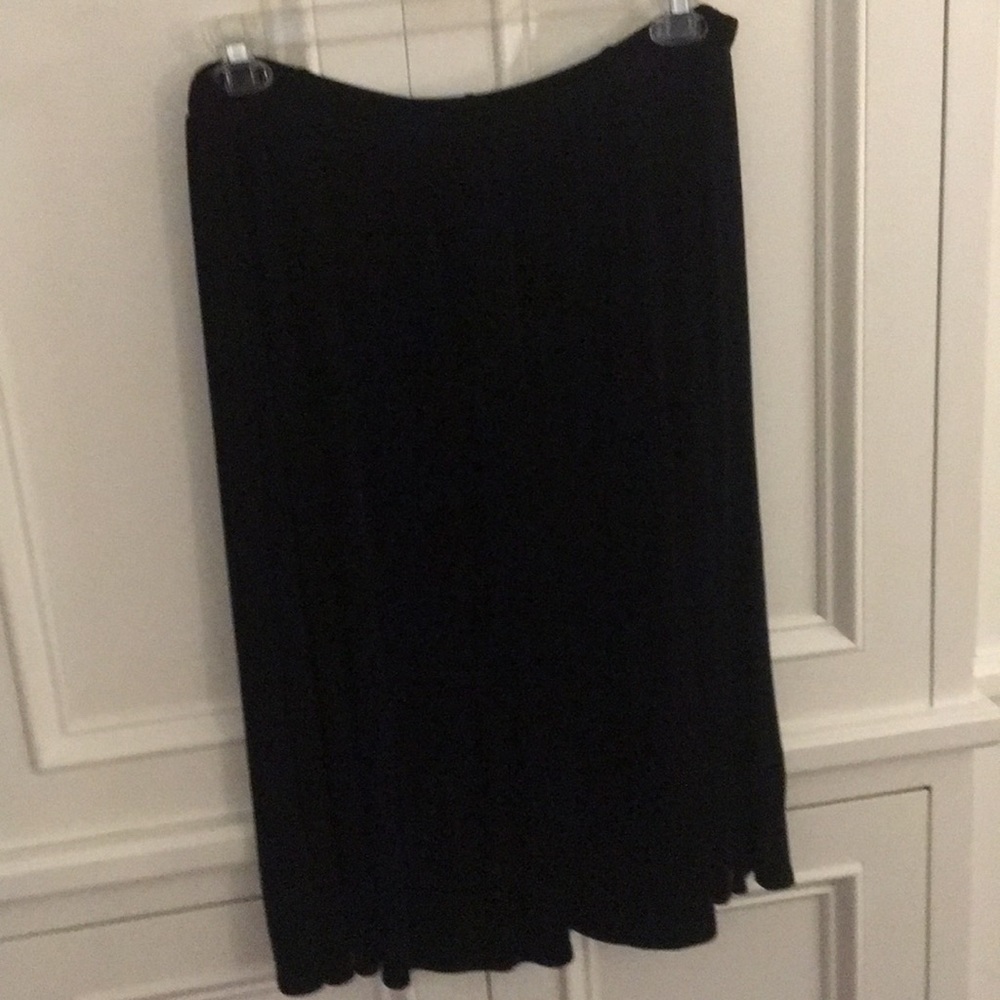 Black slinky skirt